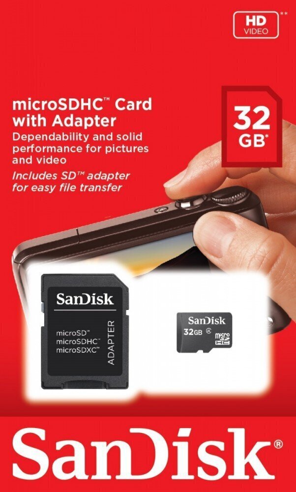 SanDisk microSDHC 32 GB цена и информация | Atmiņas kartes fotokamerām | 220.lv