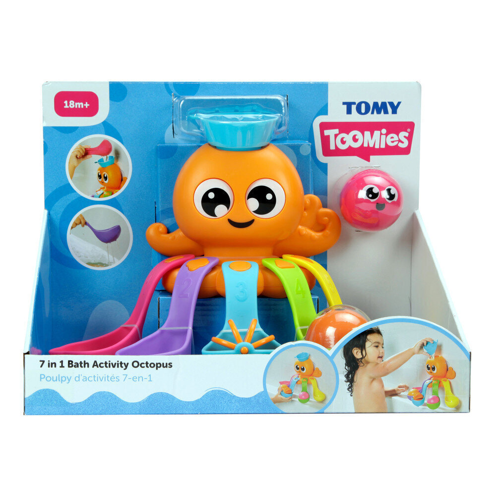 Игрушка для ванной Осьминог 7in1 Tomy Toomies, E73104 цена | 220.lv