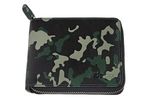 Кожаное портмоне ZIPPO Camo Green на молнии цена и информация | Мужские кошельки | 220.lv