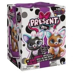 Интерактивный щенок Spin Master Present Pets Glitter цена и информация | Мягкие игрушки | 220.lv