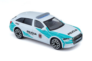 Модель автомобиля Audi A6 Avant Полиция Литвы 1:43 BBurago Junior, 18-30415 цена и информация | Конструктор автомобилей игрушки для мальчиков | 220.lv