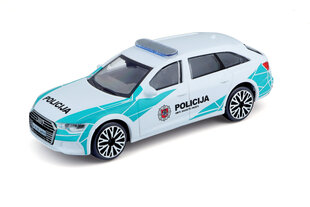 Модель автомобиля Audi A6 Avant Полиция Литвы 1:43 BBurago Junior, 18-30415 цена и информация | Конструктор автомобилей игрушки для мальчиков | 220.lv