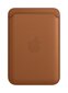 iPhone Leather Wallet with MagSafe, Saddle Brown
