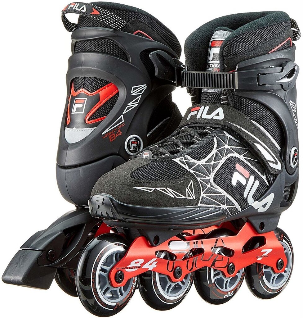 Skrituļslidas Fila Legacy Pro 84 Inline, melnas/sarkanas cena un informācija | Skrituļslidas | 220.lv