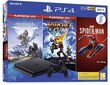 Sony PlayStation 4 (PS4) Slim, 500GB + Horizon Zero Dawn + Ratchet & Clank + Spider Man cena un informācija | Spēļu konsoles | 220.lv