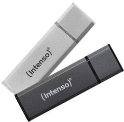 USB флэш-накопитель Intenso Alu, 64 ГБ. цена и информация | Intenso Компьютерная техника | 220.lv