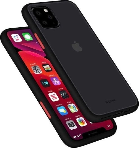 Telefona maciņš Mercury Peach Garden Bumper piemērots Apple iPhone 11 Pro melns-sarkans цена и информация | Telefonu vāciņi, maciņi | 220.lv