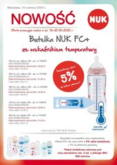 Polipropilēna pudelīte ar temperatūras kontroli NUK FC+, 300 ml, 0-6 mēn. cena un informācija | Bērnu pudelītes un to aksesuāri | 220.lv