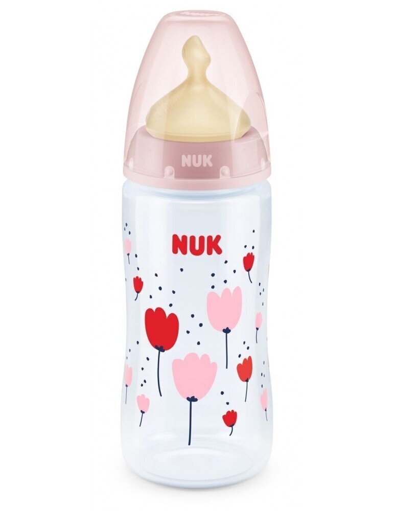 Polipropilēna pudelīte ar temperatūras kontroli NUK FC+, 300 ml, 0-6 mēn. цена и информация | Bērnu pudelītes un to aksesuāri | 220.lv