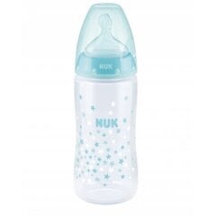 Polipropilēna pudelīte ar temperatūras kontroli NUK FC+, 300 ml, 0-6 mēn. cena un informācija | Bērnu pudelītes un to aksesuāri | 220.lv