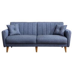 Dīvāns Artie Aqua, tumši zils cena un informācija | Dīvāni | 220.lv