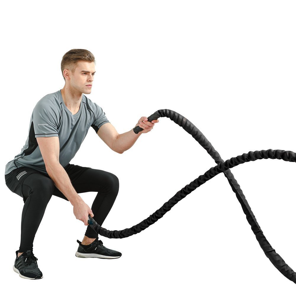 Dabiska spēka-cīņas virve no sizala inSPORTline Waverope Base 15m 40mm 9,6kg цена и информация | Citas fitnesa preces | 220.lv