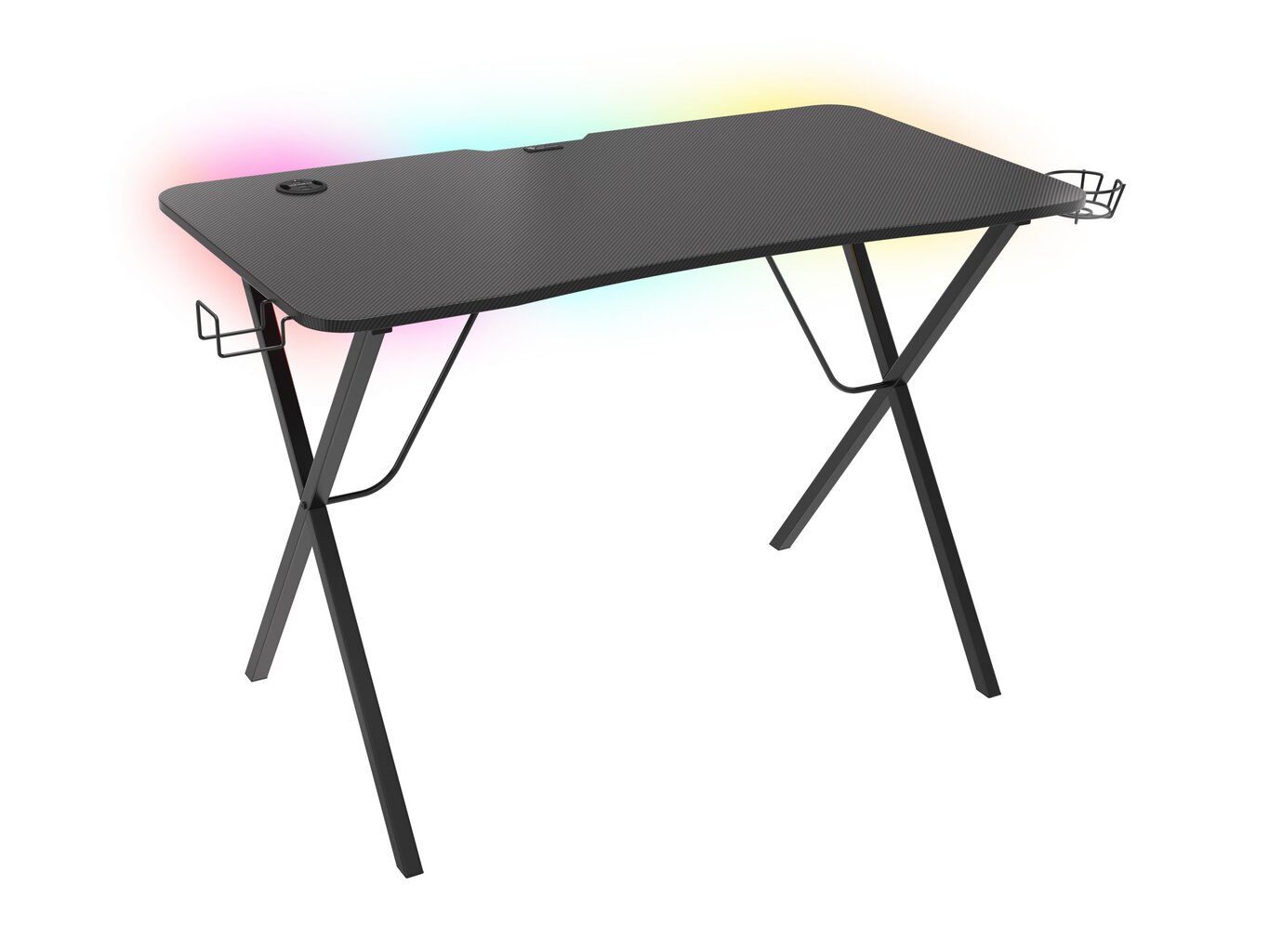 Spēļu galds Genesis Holm 200 RGB, melns цена и информация | Datorgaldi, rakstāmgaldi, biroja galdi | 220.lv