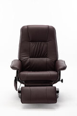 Krēsls regulaineris ar masāžas un sildīšanas funkciju Alva NORE, tumši brūns cena un informācija | Atpūtas krēsli | 220.lv
