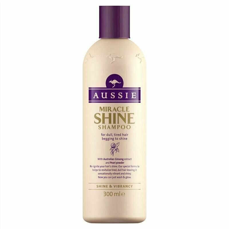 Spīdumu piešķirošs matu šampūns Aussie Miracle Shine 300 ml cena un informācija | Šampūni | 220.lv