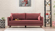 Dīvāns Artie Bella 208, sarkans cena un informācija | Dīvāni | 220.lv