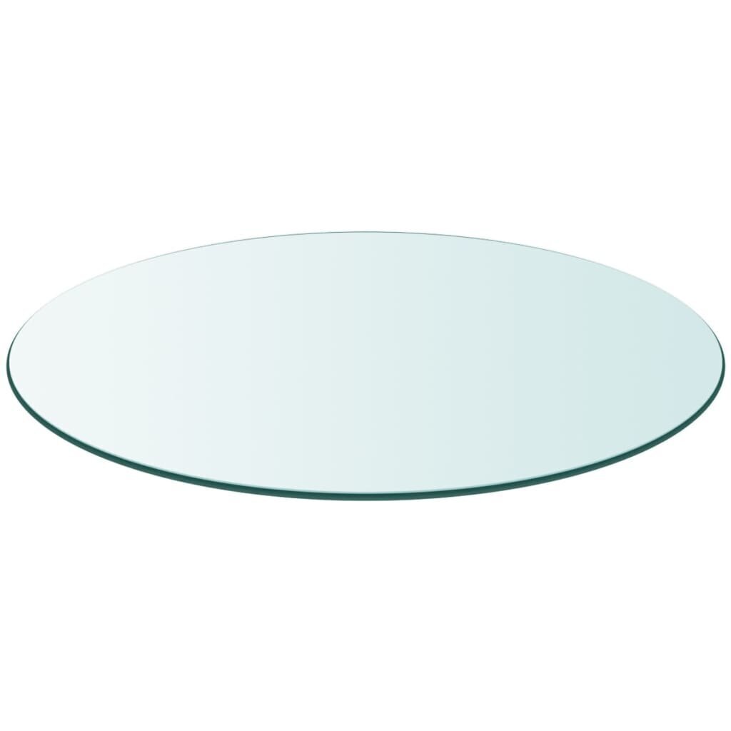 Apaļā galda virsa, 40 cm, rūdīts stikls cena un informācija | Virsmas galdiem | 220.lv