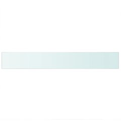 Панель для полки, прозрачное стекло, 90x12 см цена и информация | Полки | 220.lv