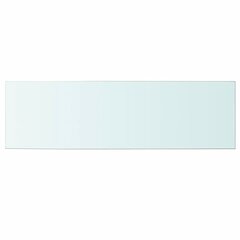 Панель для полки, прозрачное стекло, 100x30 см цена и информация | Полки | 220.lv