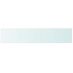 Plaukta plāksne, caurspīdīgs stikls, 100x20 cm cena un informācija | Plaukti | 220.lv