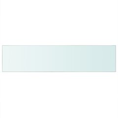 Plaukta plāksne, caurspīdīgs stikls, 110x25 cm cena un informācija | Plaukti | 220.lv