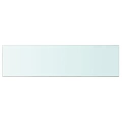 Панель для полки, прозрачное стекло, 110x30 см цена и информация | Полки | 220.lv