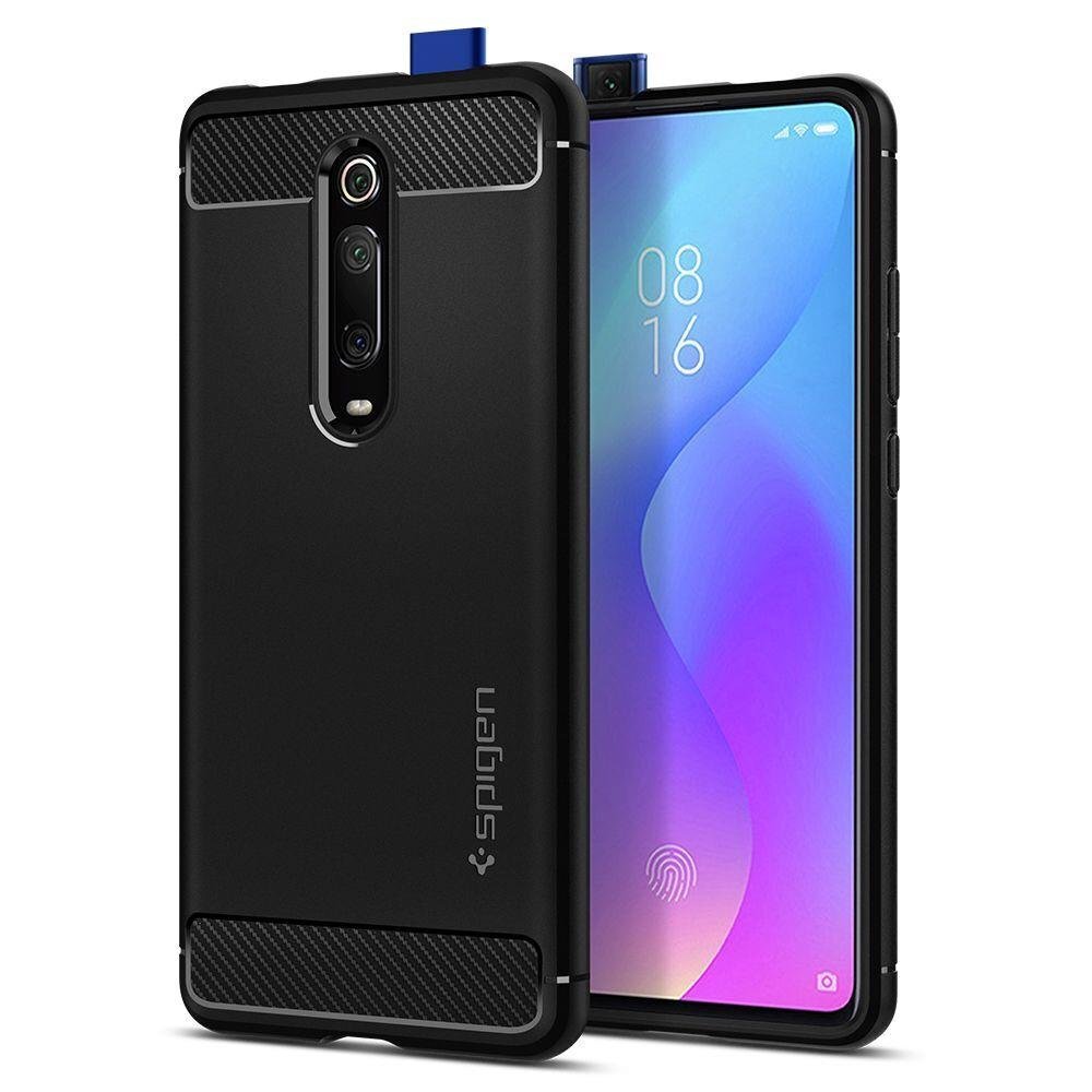 Telefona maciņš Spigen Rugged Armor, piemērots Xiaomi Mi 9T/9T Pro, melns цена и информация | Telefonu vāciņi, maciņi | 220.lv