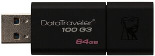 Zibatmiņa KINGSTON DataTraveler 100 G3 64 GB, USB 3.0 цена и информация | USB накопители | 220.lv