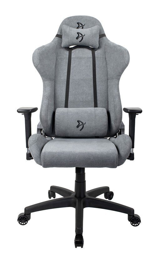 Spēļu krēsls Arozzi Torretta Soft Fabric, gaiši pelēks цена и информация | Biroja krēsli | 220.lv