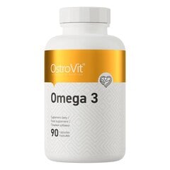 Пищевая добавка Ostrovit Omega 3 (90 капс.) цена и информация | Витамины, пищевые добавки, препараты для хорошего самочувствия | 220.lv