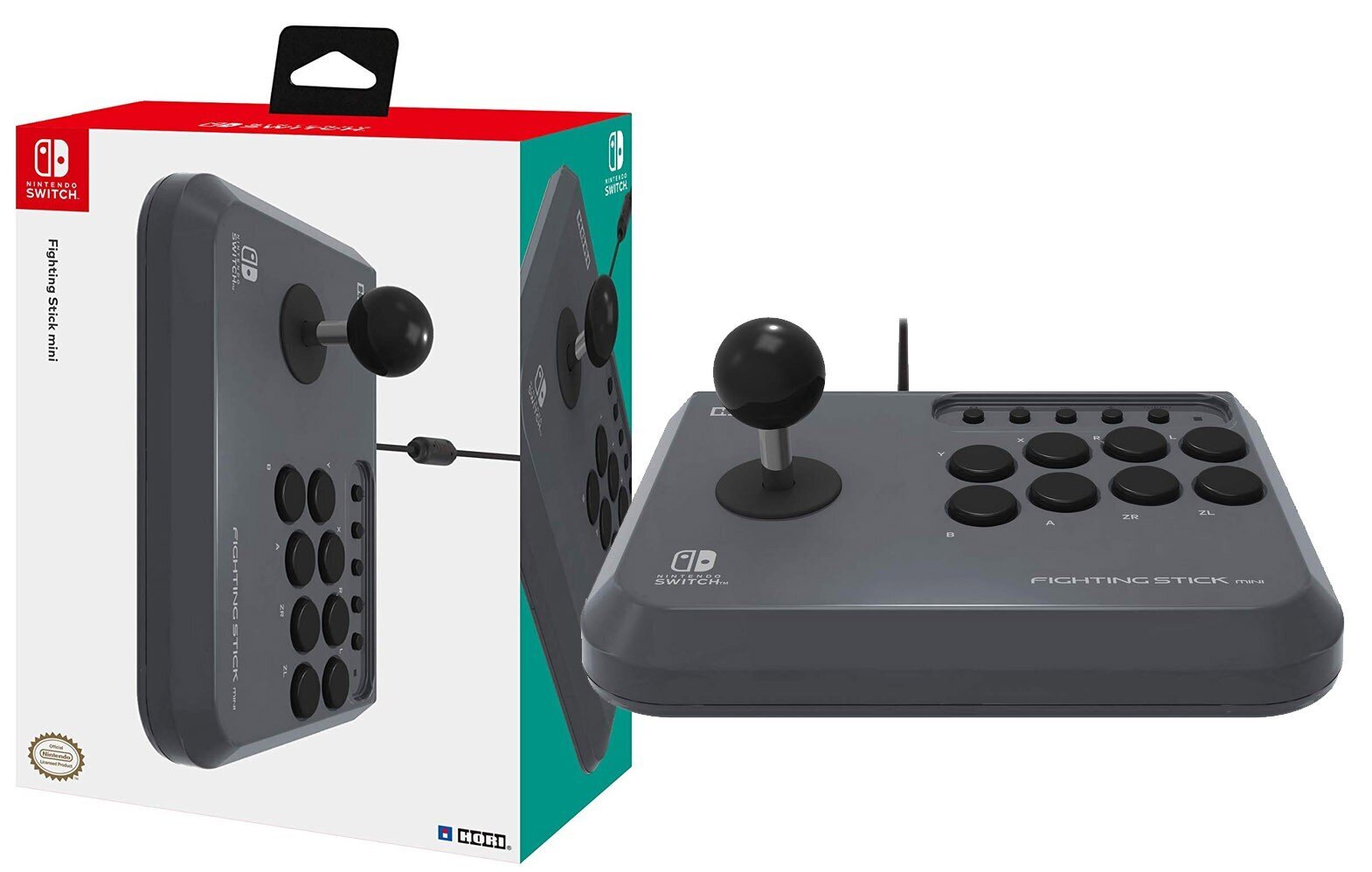 Hori Fighting Stick Mini (Switch) cena un informācija | Spēļu kontrolieri | 220.lv