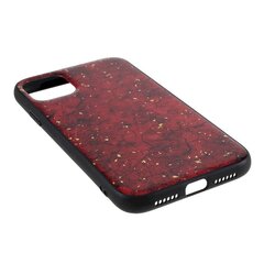 Fusion Art Epoxy Back Case Silikona Aizsargapvalks Priekš Apple iPhone 11 Pro Tumši Sarkans cena un informācija | Telefonu vāciņi, maciņi | 220.lv