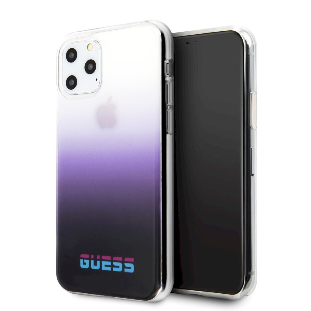 Guess GUHCN58DGCPU California Cover Silikona Aizsargapvalks Priekš Apple iPhone 11 Pro Violets cena un informācija | Telefonu vāciņi, maciņi | 220.lv