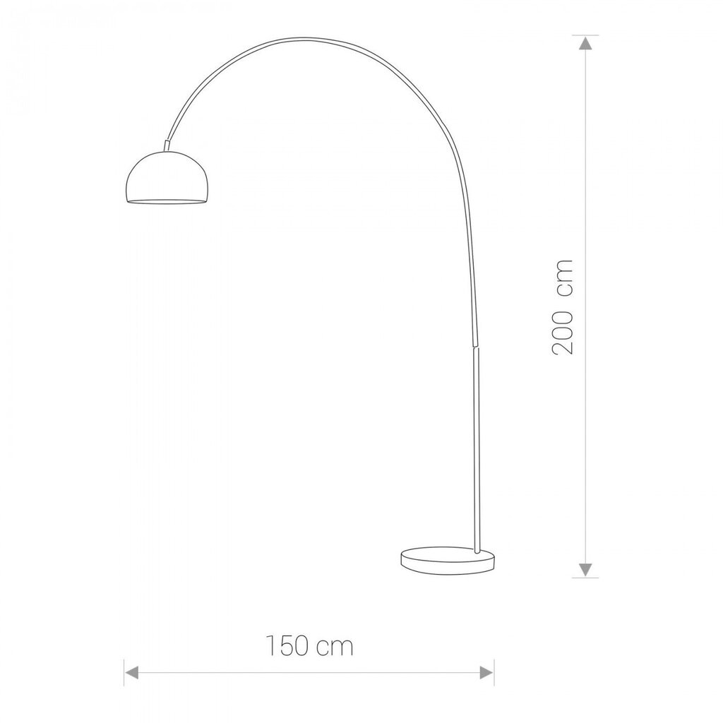 Stāvlampa Technolux Cosmo chrome S cena un informācija | Stāvlampas | 220.lv