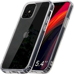 Прочный силиконовый чехол Fusion Ultra Back Case 2 мм для Apple iPhone 12 Mini, прозрачный цена и информация | Чехлы для телефонов | 220.lv