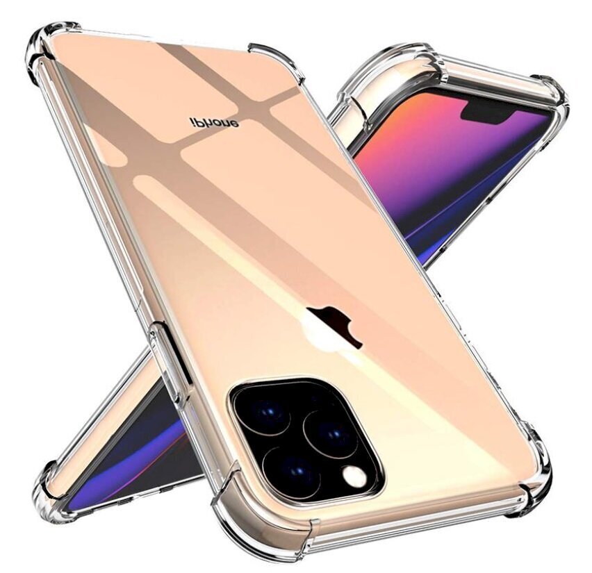 Fusion Anti Shock 0.5 mm Silikona Aizsargapvalks Priekš Apple iPhone 12 / 12 Pro Caurspīdīgs цена и информация | Telefonu vāciņi, maciņi | 220.lv