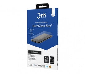 3MK HardGlass Max aizsargstikls piemērots Apple iPhone 12 Pro Max, Melns cena un informācija | Ekrāna aizsargstikli | 220.lv