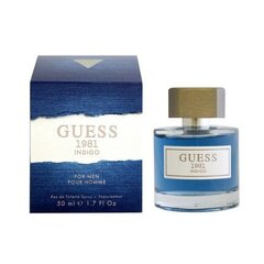 Tualetes ūdens Guess 1981 Indigo EDT vīriešiem, 50 ml cena un informācija | Vīriešu smaržas | 220.lv