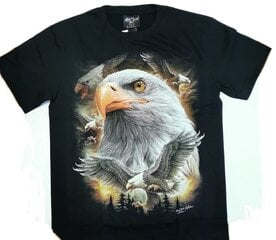Мужская футболка с короткими рукавами «Белоголовый орел» цена и информация | Мужские футболки | 220.lv