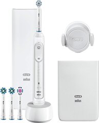 Зубная щетка Oral-B Genius 10200W, белая цена и информация | Электрические зубные щетки | 220.lv