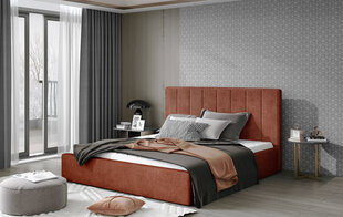 Кровать NORE Audrey 03, 140x200 см, красная цена и информация | Кровати | 220.lv
