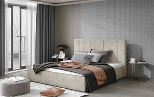 Кровать NORE Audrey 01, 160x200 см, бежевая цена и информация | Кровати | 220.lv