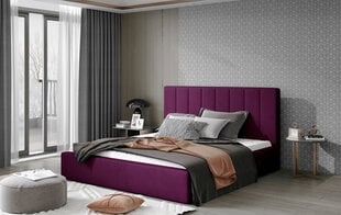 Кровать NORE Audrey 06, 140x200 см, фиолетовая цена и информация | Кровати | 220.lv