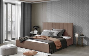Кровать NORE Audrey 08, 160x200 см, светло-коричневая цена и информация | Кровати | 220.lv