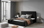 Кровать NORE Audrey 07, 200x200 см, черная