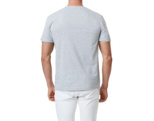Kokvilnas T-krekls ar kabatu. Gaiši pelēks. cena un informācija | Vīriešu T-krekli | 220.lv