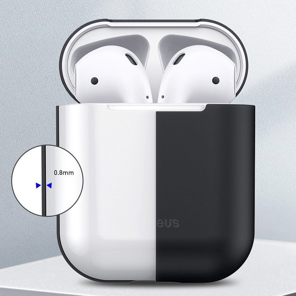 Baseus Super Thin Silica Gel Case AirPods 1/2 cena un informācija | Austiņu piederumi | 220.lv