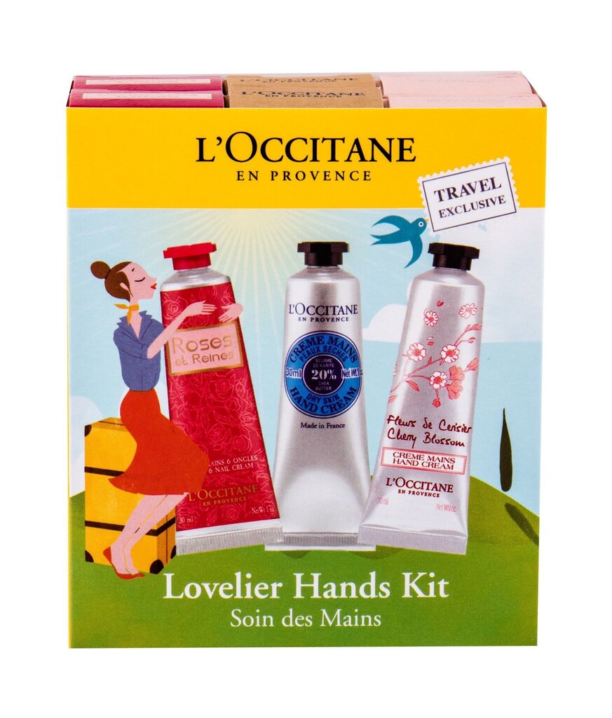 Roku kopšanas komplekts L´Occitane Lovelier Hands Kit 6x30 ml cena un informācija | Ķermeņa krēmi, losjoni | 220.lv