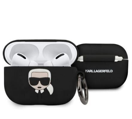 Karl Lagerfeld Silicone Maciņš Airpods Pro Black cena un informācija | Austiņu piederumi | 220.lv