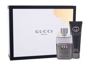 Набор для мужчин Gucci Gucci Guilty Pour Homme: EDT для мужчин 50 мл + гель для душа 50 мл цена и информация | Мужские духи | 220.lv